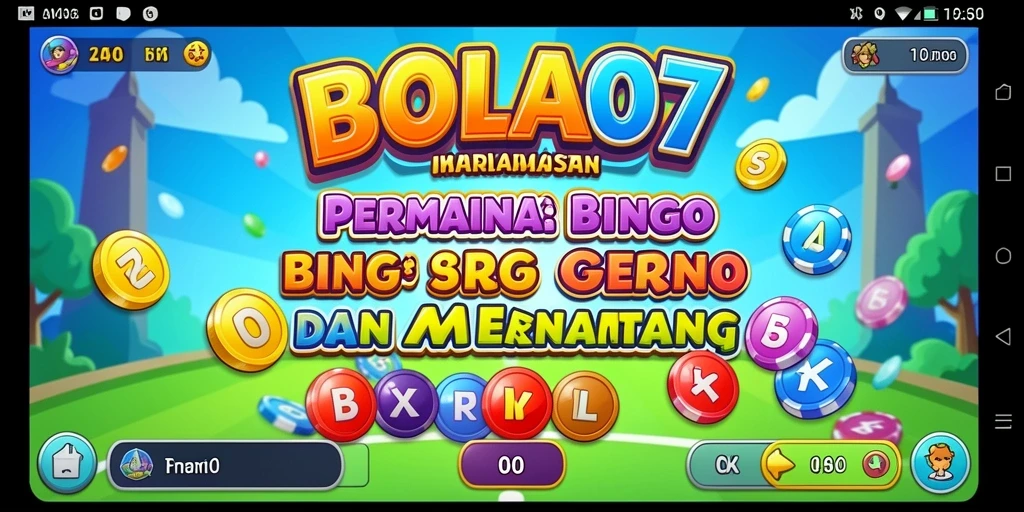 Menampilkan gameplay BOLA07 dengan elemen Bingo yang seru.