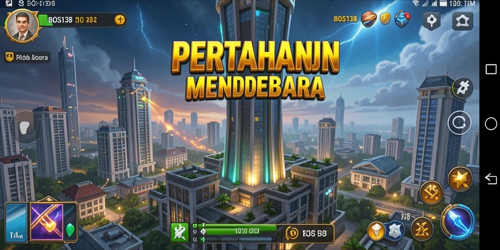 Gameplay seru dari BOS138 yang menghadirkan menara pertahanan.