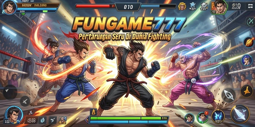Tangkapan layar FUNGAME777 menampilkan aksi pertarungan yang mendebarkan.