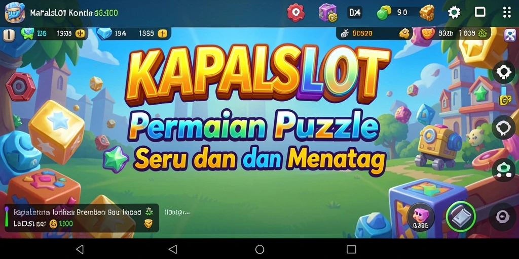 Tampilan gameplay KAPALSLOT yang penuh warna dan menarik.