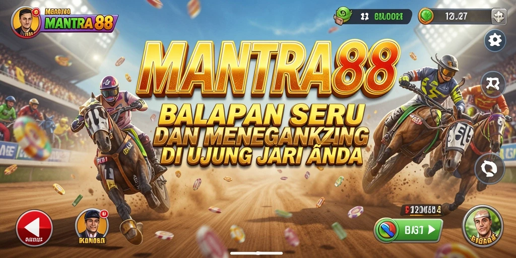 Screenshot gameplay MANTRA88 yang menunjukkan aksi balapan seru.
