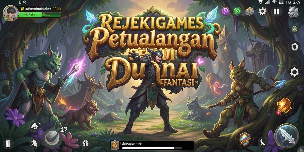 Tampilan gameplay seru dalam dunia petualangan REJEKIGAMES.