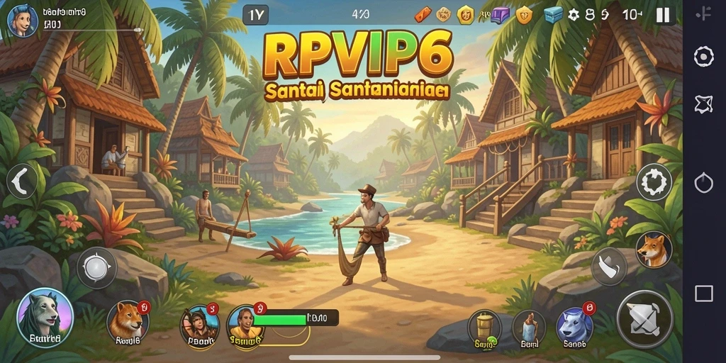 Tampilan gameplay seru dan penuh warna RPVIP6.