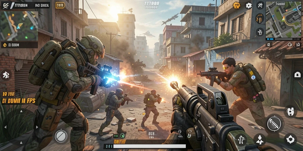 Screenshot TTT888 menampilkan aksi seru dalam permainan FPS.